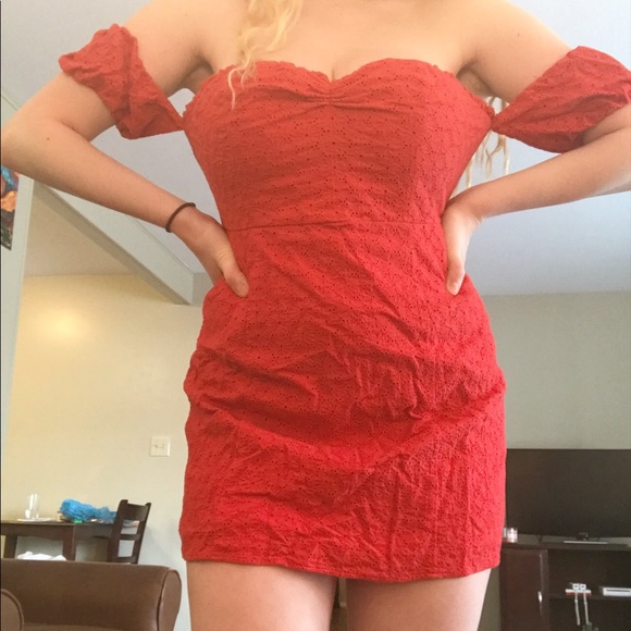 Forever 21 Dresses & Skirts - Off-the-shoulder Red Dress